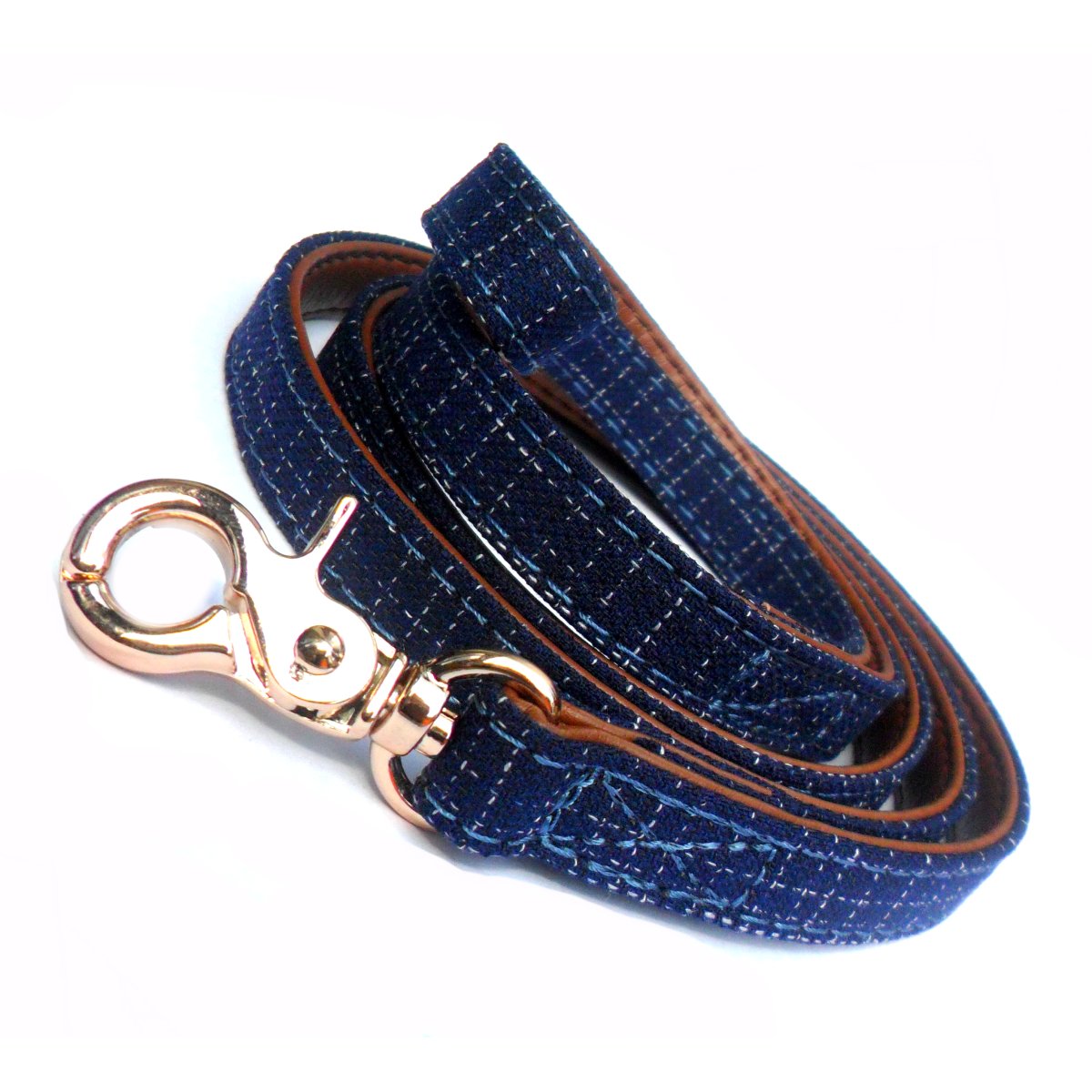 Blue Denim Dog Lead