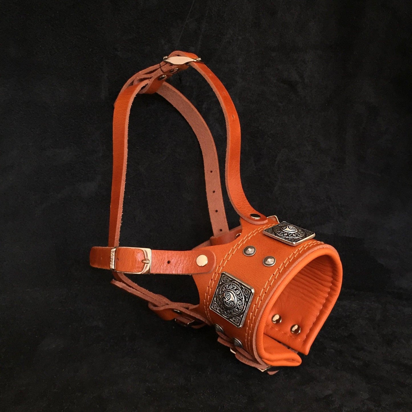 Eros Brown Leather Dog Muzzle