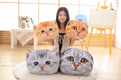 Cat-Shaped Car Cushion & Nap Pillow