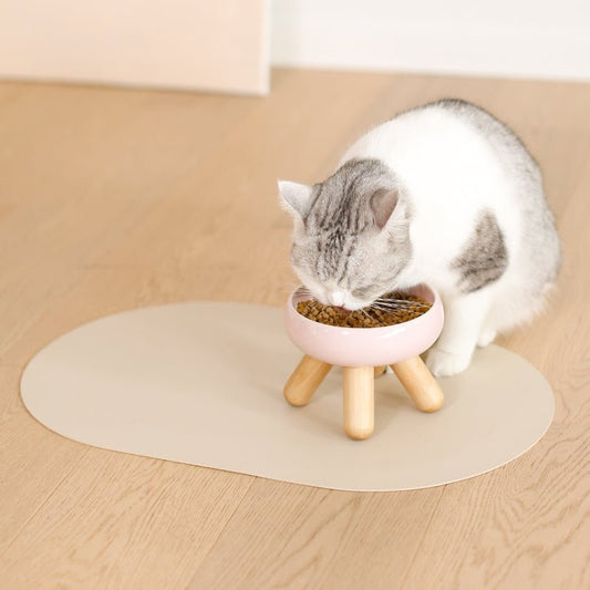 Reversible Waterproof Leather Pet Feeding Mat
