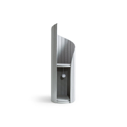 Time Tower Modern Cat Tree Condo – Space Saving Vertical Cat Tower